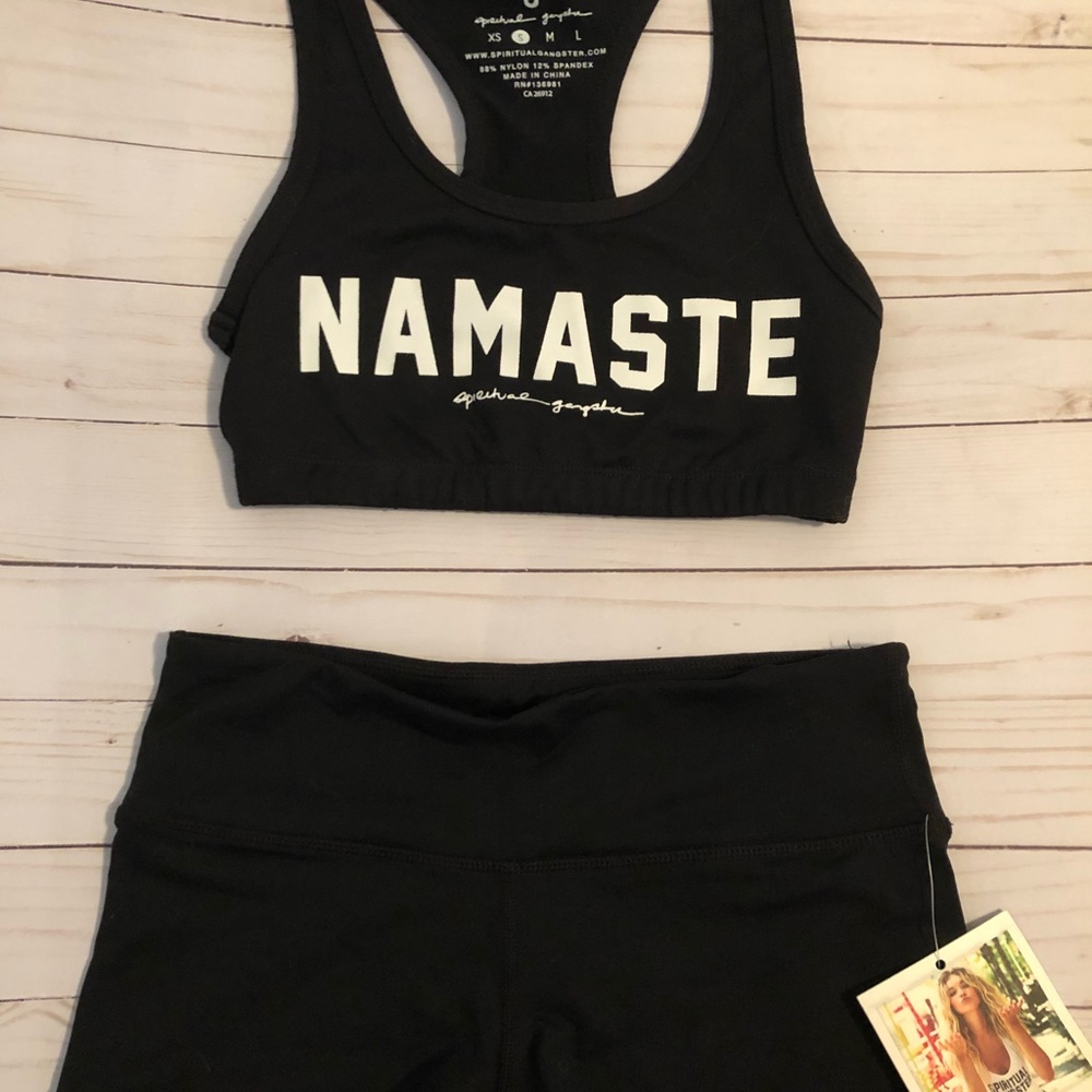 Namaste bra and namaste shorts spiritual gangster